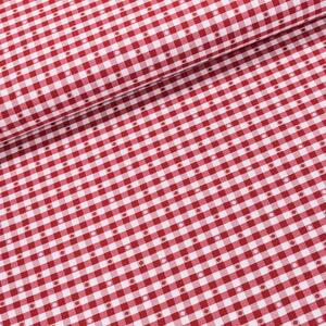Dekorační látka / ubrusovina 63025/21 vínová kostka s puntíky, šířka 140cm (látka v metráži)