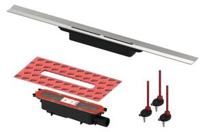 TECE set sprchového žlabu 90cm DN50 nerez 670900SET2