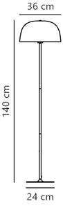 Nordlux - Stojací lampa CERA 1xE27/60W/230V zlatá
