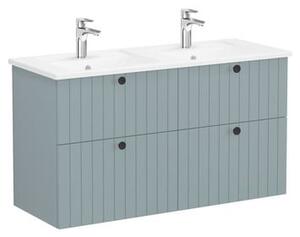 Koupelnová skříňka s umyvadlem VitrA Root 120x67x46 cm zelená mat ROOTG120GINTS