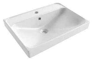 Nábytkové umyvadlo SAT Brevis 61x47,5 cm otvor pro baterii uprostřed SATBRE6046