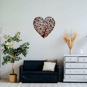 Dřevo života | Dřevěný obraz na zeď - Zpívající srdce | Barva: Buk | Rozměry Ø: 40
