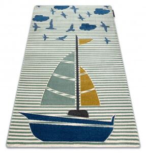 Koberec PETIT SAIL loďka - zelený