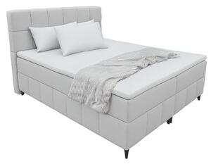 KONDELA Boxspringová postel, 180x200, světle šedá, ALMA
