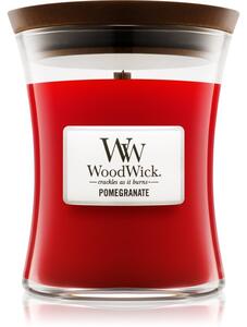 Woodwick Pomegranate vonná svíčka s dřevěným knotem 275 g