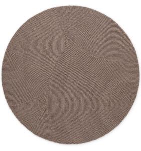 Hanse Home, Kusový koberec Eleni 106219 Taupe kruh, 120x120 (průměr) kruh, hnědá, ložnice