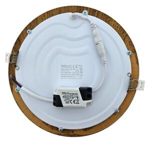 LED Podhledové svítidlo CIRCLE LED/18W/230V 4200K pr. 22 cm hnědá