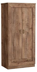 Dvoudveřová skříň GIADA - šířka 90 cm, dub lefkas