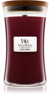 Woodwick Black Cherry vonná svíčka s dřevěným knotem 609.5 g