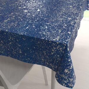 Biante Velký sametový obdélníkový ubrus Isabela IBL-005 Gold Design královsky modrá 180x240 cm