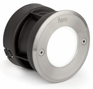 FARO 71498N LED 18 R zapuštěné svítidlo do zdi kruhové, nerez, 3000K - FARO