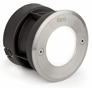 FARO 71498N LED 18 R zapuštěné svítidlo do zdi kruhové, nerez, 3000K - FARO