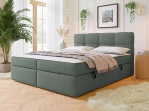 Americká manželská postel 180x200 ZENDER - šedá + topper ZDARMA
