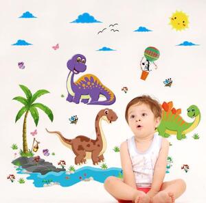 4Leaders Samolepka na zeď dinosauři 135×75 cm