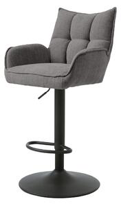 Šedé barové židle s nastavitelnou výškou v sadě 2 ks Marilla – Unique Furniture
