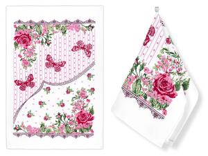 Bellatex kuchyňská utěrka froté 206 JARO, růžová 1 kus, 40x60cm