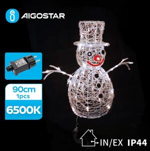 Aigostar B.V. Aigostar-LED Venkovní vánoční dekorace LED/3,6W/31/230V 6500K 90cm IP44 sněhulák AI0478