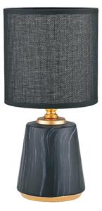 Zuma Line HS8605-BL - Stolní lampa 1xE14/40W/230V černá/zlatá/dekor mramoru