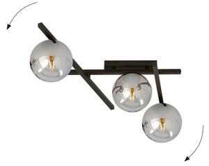 Stropní svítidlo SMART 3xE14/10W/230V černá/šedá