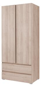 Šatní skříň se šuplíky 92 cm LIONU - dub sonoma