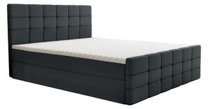 KONDELA Boxspringová postel, 140x200, šedá, BEST