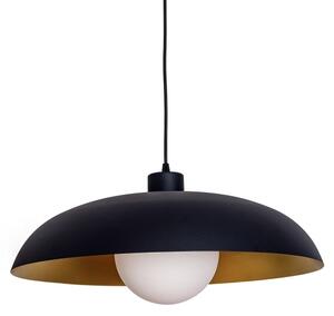 Lustr na lanku ECLIPSE 1xE27/15W/230V černá/zlatá
