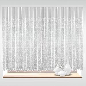 Forbyt tylová záclona AMELIE vyšívané květinky, bílá, bílá, výška 120cm ( v metráži)