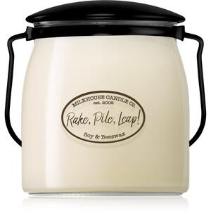 Milkhouse Candle Co. Creamery Rake, Pile, Leap! vonná svíčka Butter Jar 454 g