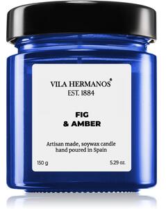 Vila Hermanos Apothecary Cobalt Blue Fig & Amber vonná svíčka 150 g