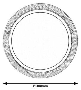 Brilagi - Stropní svítidlo ORBIS 1xE27/60W/230V pr. 30 cm borovice