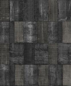 Černá geometrická vliesová tapeta na zeď, SUM301, Summer, Khroma by Masureel