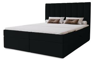 Hotelová manželská postel 200x200 GRETNA - černá 1
