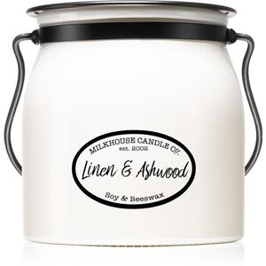 Milkhouse Candle Co. Creamery Linen & Ashwood vonná svíčka Butter Jar 454 g