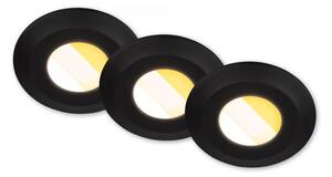 Briloner 7589035-SADA 3xLED Stm koup podh svíti KLIRA LED/4,9W/230V IP44 černá