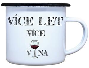 Plecháček s potiskem Více let více vína Objem: 330 ml