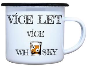 Smaltovaný plecháček Více let více whisky Objem: 330 ml