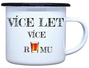 Smaltovaný plecháček Více let více RUMU Objem: 330 ml