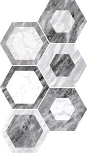 Dlažba Equipe Bardiglio Hexagon Decor Geo 17,5x20