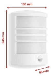 Telefunken 315506TF-LED Venkovní nástěnné svítidlo se senzorem LED/12W/230V IP44