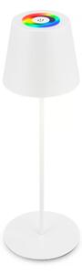 Briloner 7510016 - LED RGBW Stm stolní lampa CALIDA 2,5W/5V IP44 1200 mAh bílá