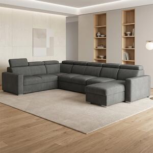 Sedací souprava PEDRO U | 250x380x170 | rozkládací + 3x úložný prostor | VÝBĚR TKANIN