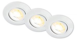 Briloner 7586036 - SADA 3xLED Koup podh svítidlo KLIRA LED/4,9W/230V IP23 bílá