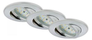 Briloner 7296-039 - SADA 3x LED Koupel podhledové svítidlo LED/6,5W/230V IP23