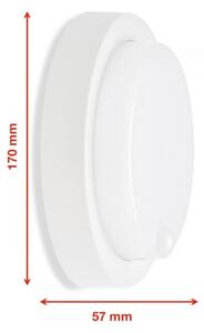 Telefunken - LED Venkovní nástěnné svítidlo se senzorem LED/12W/230V IP44 bílá