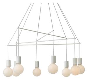 Redo 01-1564 - Lustr na lanku MIKADO 8xE27/42W/230V pr. 82 cm bílá