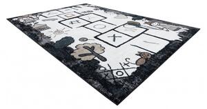 Dětský kusový koberec Fun Hop black 80x150 cm