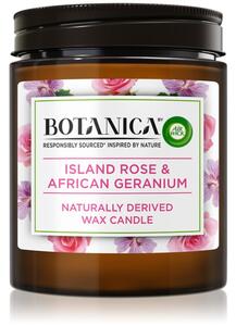 Air Wick Botanica Island Rose & African Geranium vonná svíčka s vůní růží 205 g