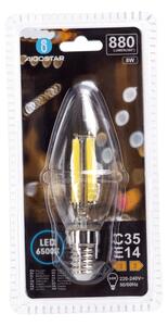 LED Žárovka FILAMENT C35 E14/8W/230V 6500K - Aigostar