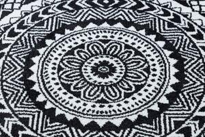 Kusový koberec Napkin grey kruh 200x200 cm