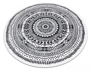 Kusový koberec Napkin grey kruh 100x100 cm